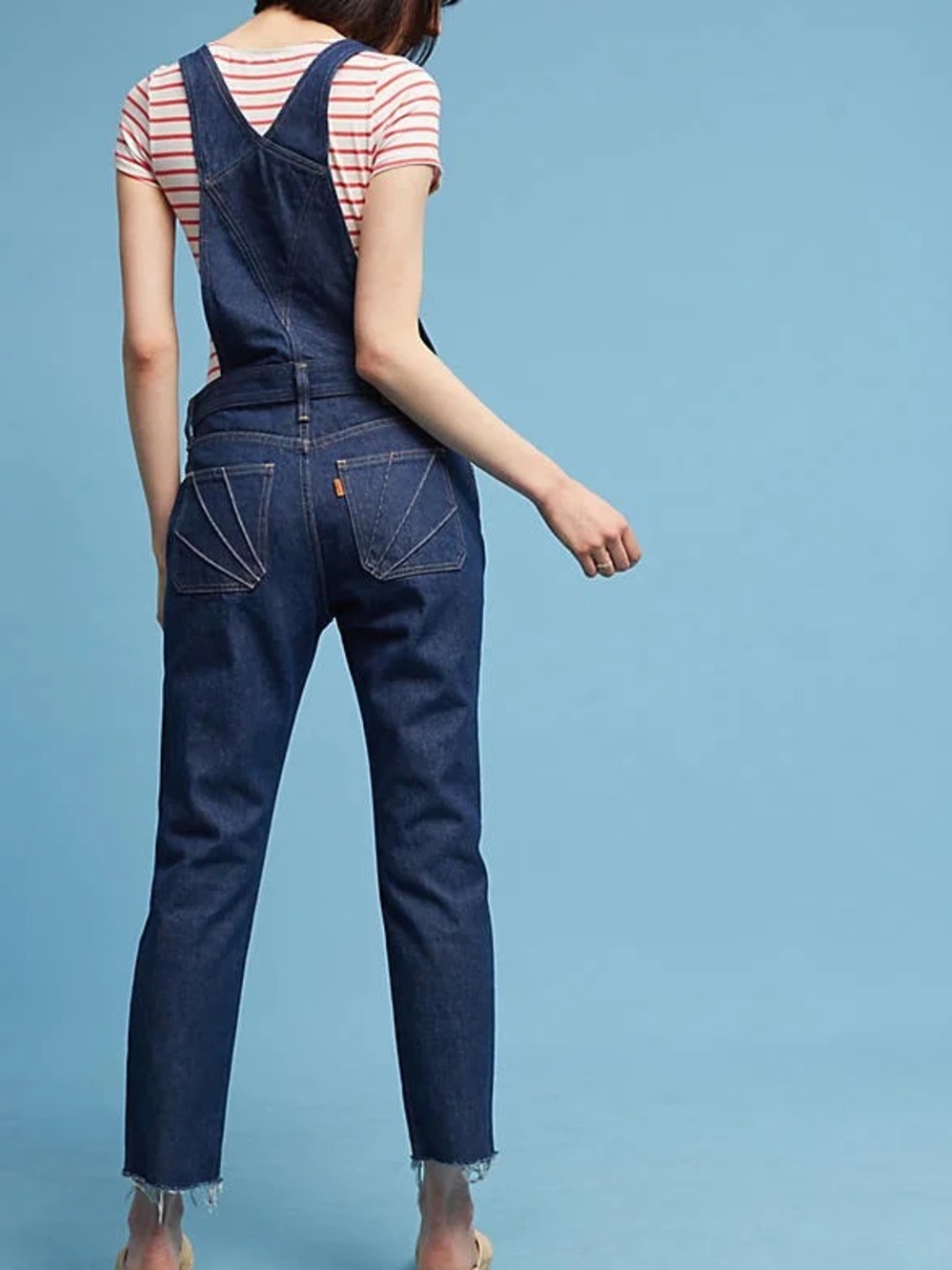 Levi’s Orange Tab Bib Style Denim Overalls Cut-Off Style
